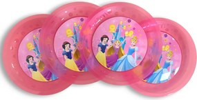 Disney Hercegnők Live Your Story micro prémium műanyag lapostányér 4 db-os szett 21 cm