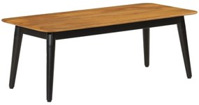tömör mangófa és vas dohányzóasztal 110 x 50 x 40 cm