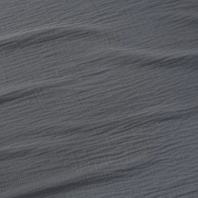 Goldea muszlin párnahuzat - antracit 40 x 40 cm