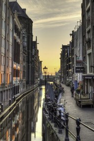 Poszter 30x45cm Csatorna Amszterdam városon keresztül 6, Assaf Frank