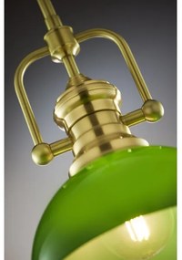 Jupiter 2073 - rúdra szerelt csillár PLATINO 1xE27/15W/230V zöld/arany