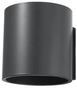 Sötétszürke fali lámpa ø 10 cm Roda – Sollux