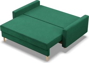 Etna kanapé, bársony, bonell töltet, zöld