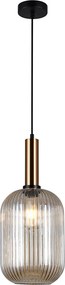 Italux glamour modern függeszték antiola borostyán sárgaréz itxpnd55881lbroamb