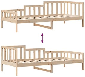 tömör fenyőfa kanapéágy fiókokkal 80 x 200 cm