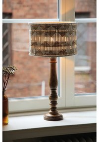 Barna-natúr színű asztali lámpa textil-juta búrával (magasság 62,5 cm) Ano – Markslöjd