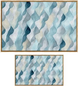 Kék fürdőszobai kilépő szett 2 db-os 60x100 cm – Foutastic