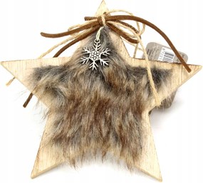 Bomba Medál Csillag 13 x 13cm Szőrme