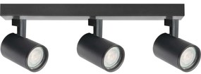 Spotlámpa LYNX 3xGU10/10W/230V fekete