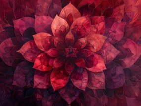 Vászonkép Canvas Mandala Virág Levelek Természet Harmónia Relaxáció 100x75