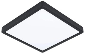 Eglo 99271 Fueva 5 fürdőszobai LED panel, fekete, szögletes, 2400 lm, 3000K melegfehér, beépített LED, 20,5W, IP44, 285x285 mm