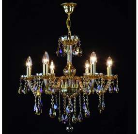 Wranovsky JWZ167061100 - Kristály csillár láncon CLARIT 6xE14/40W/230V