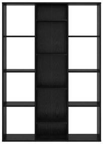 Szobaelválasztó polcokkal Musta tammi 100 x 24 x 140 cm Faanyag
