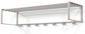 Szürke-bézs fém fali fogas polccal Rex – Spinder Design