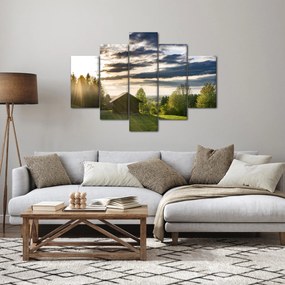 Kép egy házrol a réten (150x105 cm)
