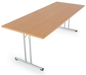 Összecsukható asztal 160 x 80 cm, bükkfa