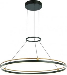 Függeszték Fekete Merlot ITALUX-PND-54638R-28W-3K-BK-GD