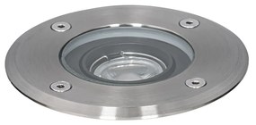 Modern kültéri talajszpot lámpa acélból, 35 mm állítható IP65 - Delux