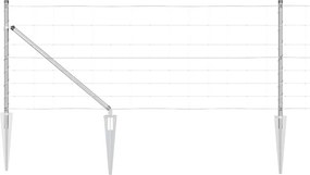 vidaXL Kerítésoszlop Galvanizált 50 x 0,8 m Acél