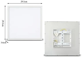 Brilagi - LED Dimmelhető lámpa SLIMFRAME LED/25W/230V 30x30 cm fehér + távirányító