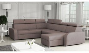 Sarokkanapé U Lyseri 2rR2pLC (barnásszürke) (tárolóhellyel). 1104922