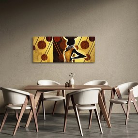 Egy ősi művészeti festmény képe (120x50 cm)