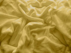 Mikroplüss lepedő SOFT 180x200 cm mustár