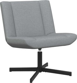 vidaXL Forgószék Világosszürke 63 x 75 x 76 cm szövet