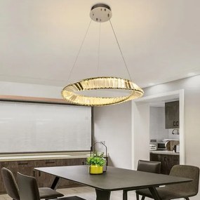 LED állítható fényerejű kristály csillár kábellel LED/40W/230V + DO