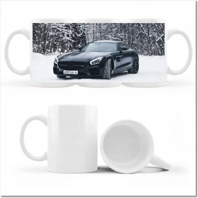 Fotó bögre Fekete Mercedes Tél