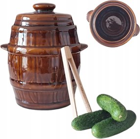 Kőhordó Légmentesen Záródó 5L-ES Fazék Káposzta És Uborka Savanyításához