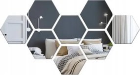 Tükör Hexagonok Öntapadós Dekoratív Hex Öntapadós Tükör Panelek