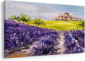 Kép - Provence, franciaország, olajfestmény (90x60 cm)
