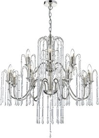 DAR LIGHTING DAN1238 DANIELLA Kristály Csillár Polírozott nikkel E14 IP20