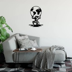 Atlas fém fali dekoráció, 49×70 cm