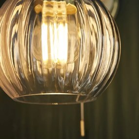 Endon 95507 - Fürdőszobai fali lámpa KENDALL 1xE27/10W/230V IP44 réz