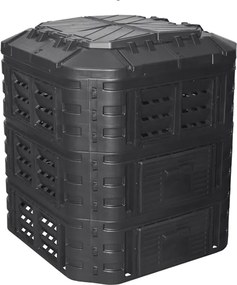 Kerti műanyag komposztáló 860 L fekete