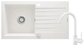 Deante ZQZVA113 ZORBA 76x44 cm gránit/alabást mosogató csapteleppel