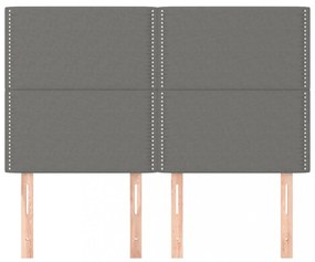 4 db sötétszürke szövet fejtámla 72 x 5 x 78/88 cm