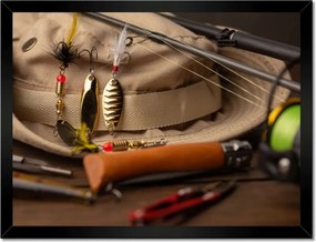 Poszterek keretben 40x30 Horgászat Szabadidő