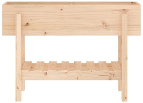 tömör fenyőfa kerti magaságyás 101 x 30 x 69 cm
