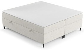 Krémszínű ágyneműtartós boxspring ágy 140x200 cm Araya – Maison de Rêve