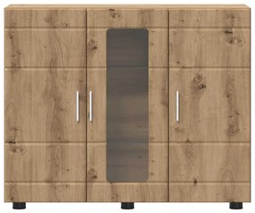 Széf polcokkal kézműves tölgy 55.5 x 29 x 100 cm Faanyag