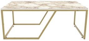 Dohányzóasztal Wendy - White, Gold