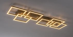 Rabalux 71500 - LED dimmelhető mennyezeti lámpa FATMA 40W/230V 3000-6500K 33x100 cm bézs+távirányító
