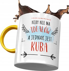 Sárga Bögre Jakab Kuba Férj Kolléga Ajándék Nyomtatott Fotóval