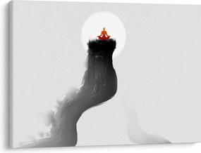 Kép - Meditáció a hegységen (70x50 cm)