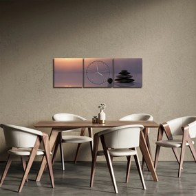 Kép - Egyensúly (órával) (90x30 cm)