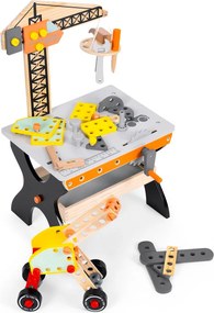 Fa gyerek szerelőasztal, barkácspad