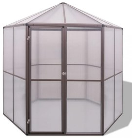 alumínium melegház 240 x 211 x 232 cm